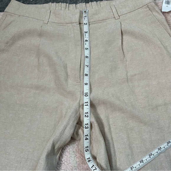 NWT Old Navy Taylor Wide Leg Trouser Extra High Rise Size Large TALL Linen Blend - Picture 8 of 12